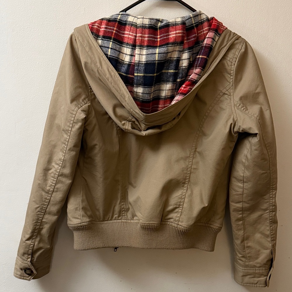 Love Tree Tan Utility Jacket with Hood - Picture 6 of 6